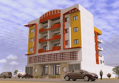 Immeuble moyenne gamme RDC + 3 niveaux + Mezzanine