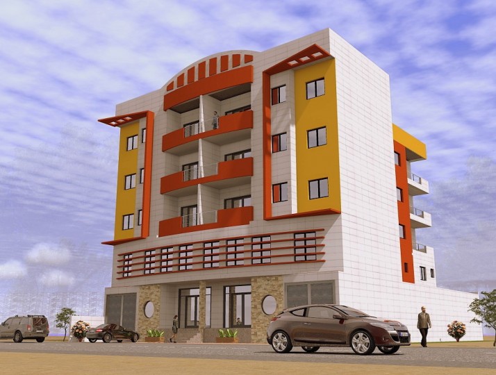 Immeuble moyenne gamme RDC + 3 niveaux + Mezzanine
