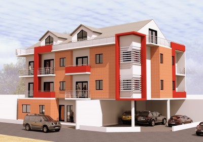 Immeuble moyenne gamme RDC + 2 niveaux