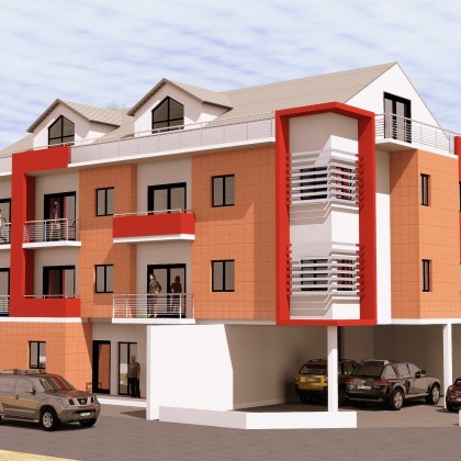 Immeuble moyenne gamme RDC + 2 niveaux