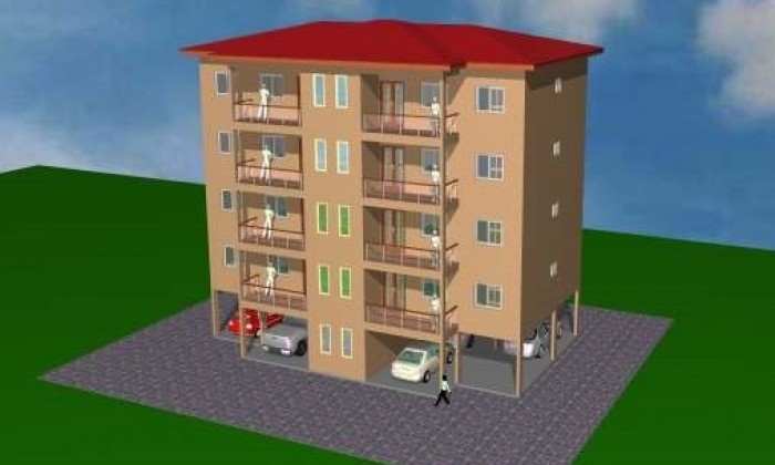 Immeuble moyenne gamme RDC + 4 niveaux