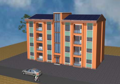 Immeuble moyenne gamme RDC + 4 niveaux