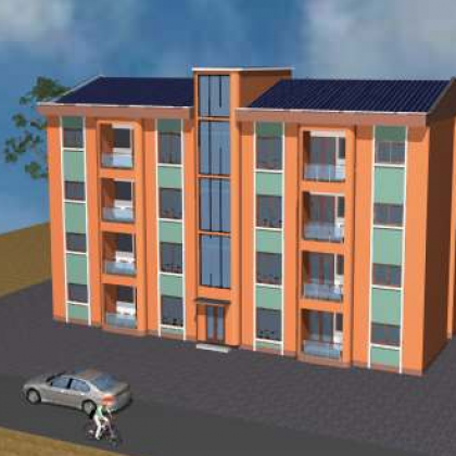 Immeuble moyenne gamme RDC + 4 niveaux